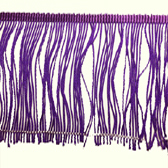 Vágott végű rojt 10 cm hosszú - DEEP PURPLE (püspöklila)